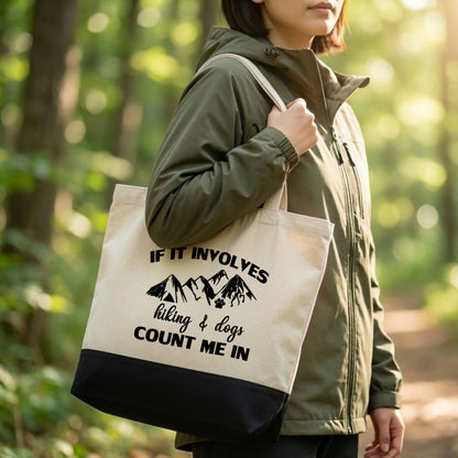 【Hiking and Dog】キャンバストートバッグ | CAMPMODE