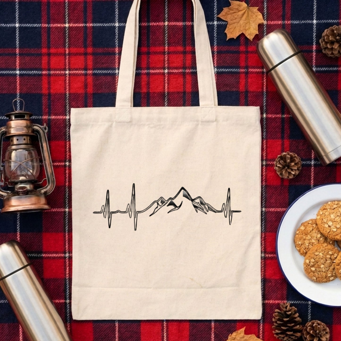 【Heartbeat Mountain】トートバッグ ｜CAMPMODE