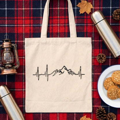 【Heartbeat Mountain】トートバッグ ｜CAMPMODE