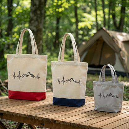【Heartbeat Mountain】トートバッグ ｜CAMPMODE