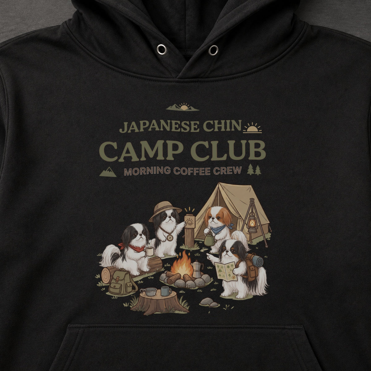 JAPANESE CHIN CAMP CLUB 狆 キャンプパーカー