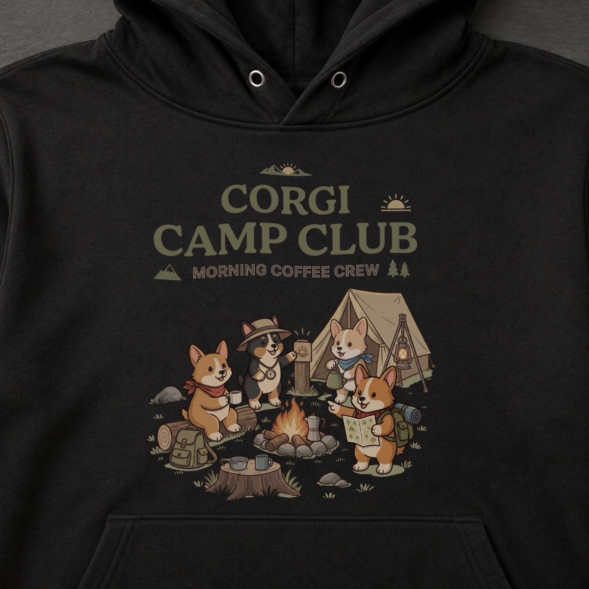 CORGI CAMP CLUB コーギー キャンプパーカー