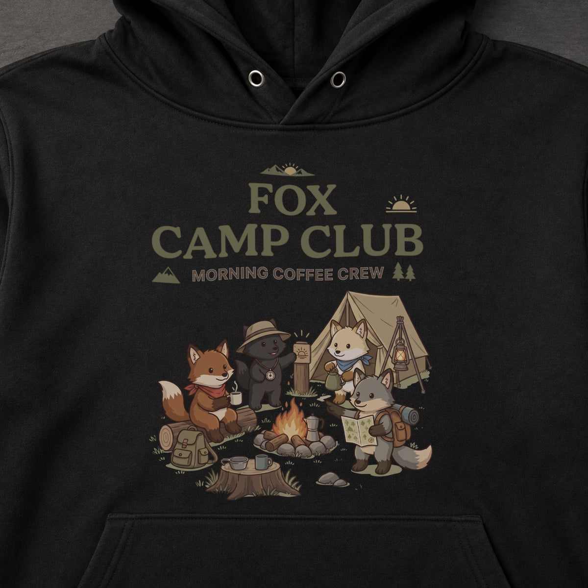 FOX CAMP CLUB キツネ キャンプパーカー