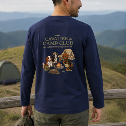 CAVALIER CAMP CLUB キャバリア キャンプ バックプリント長袖Tシャツ
