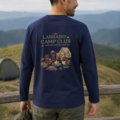 LABRADO CAMP CLUB ラブラドール キャンプ バックプリント長袖Tシャツ