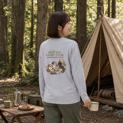 SHIH TZU CAMP CLUB シーズー ロングスリーブTシャツ ｜バックプリント