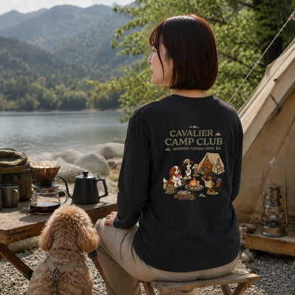 CAVALIER CAMP CLUB キャバリア キャンプ バックプリント長袖Tシャツ