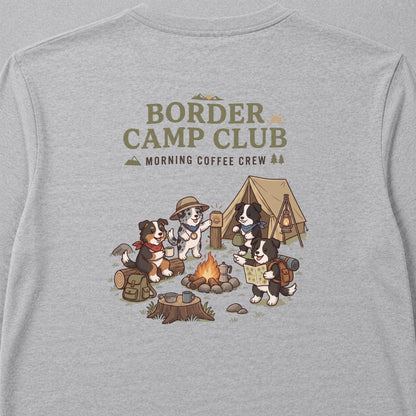 BORDER CAMP CLUB ボーダーコリー ロングスリーブTシャツ ｜バックプリント