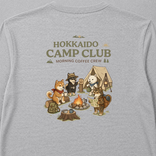 Hokkaido Dog Camp Club Back Print Long Sleeve T-Shirt