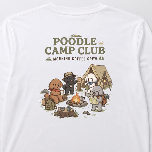 POODLE CAMP CLUB プードル ロングスリーブTシャツ｜バックプリント
