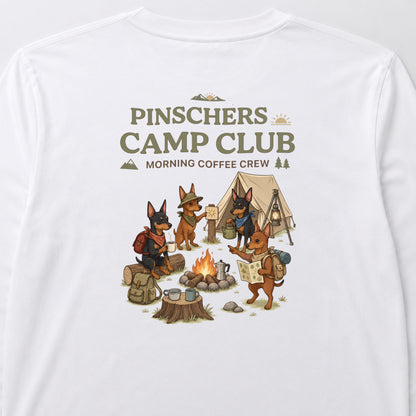 PINSCHERS CAMP CLUB ピンシャー キャンプ バックプリント長袖Tシャツ