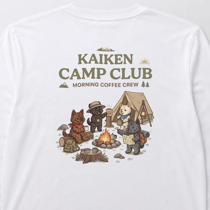 KAIKEN CAMP CLUB 甲斐犬 キャンプ バックプリント長袖Tシャツ