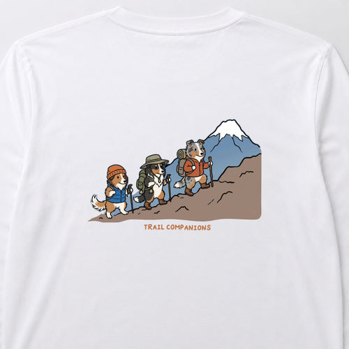 Trail Companions Hiking Dogs Mount Fuji Long Sleeve T-Shirt