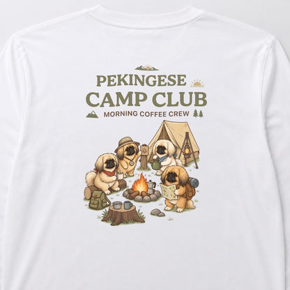 PEKINGESE CAMP CLUB ペキニーズ キャンプ バックプリント長袖Tシャツ