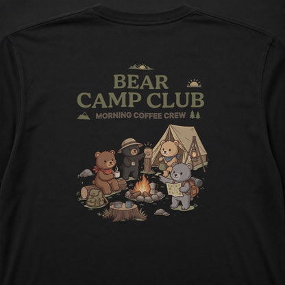 BEAR CAMP CLUB クマ キャンプ バックプリント長袖Tシャツ