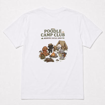 POODLE CAMP CLUB プードル キャンプTシャツ｜バックプリント