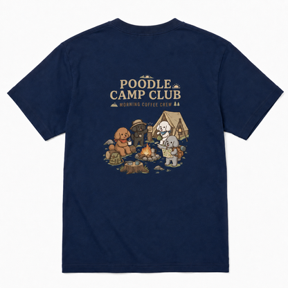 POODLE CAMP CLUB プードル キャンプTシャツ｜バックプリント