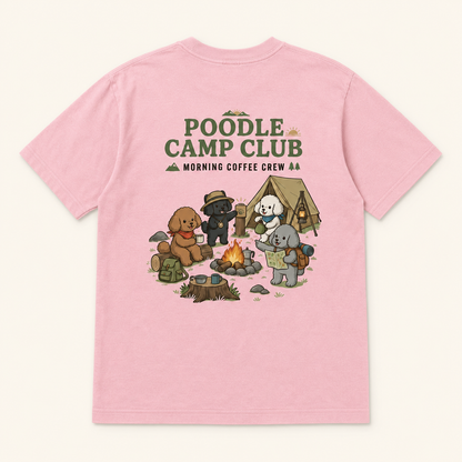 POODLE CAMP CLUB プードル キャンプTシャツ｜バックプリント