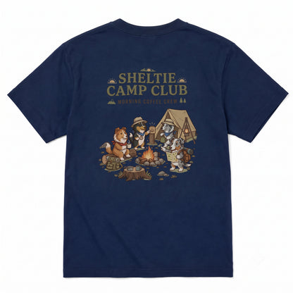 SHELTIE CAMP CLUB シェルティ キャンプTシャツ｜バックプリント