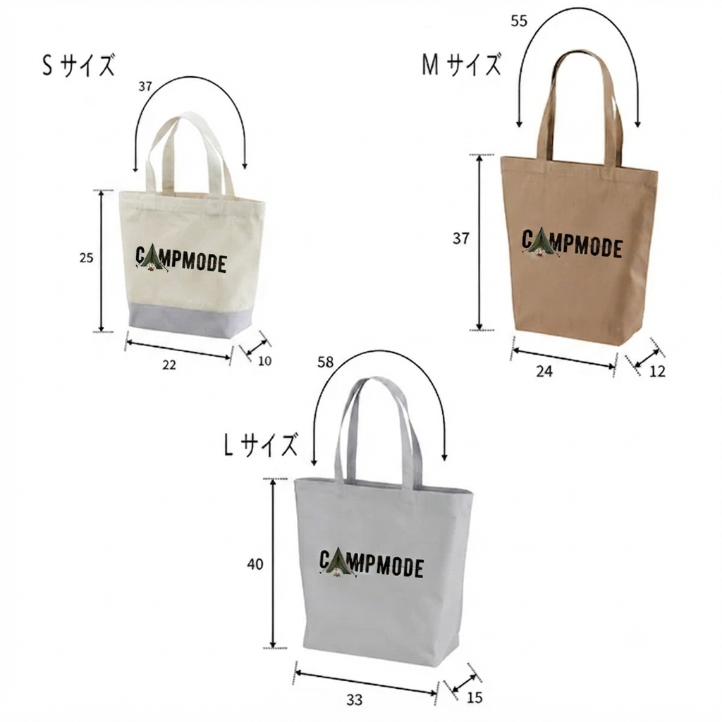 【CAMP CREW】ミニマルデザインキャンバストートバッグ | CAMPMODE