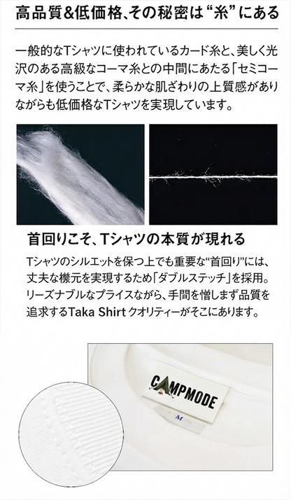 何もしない、をしに行く。 キャンプ長袖Tシャツ