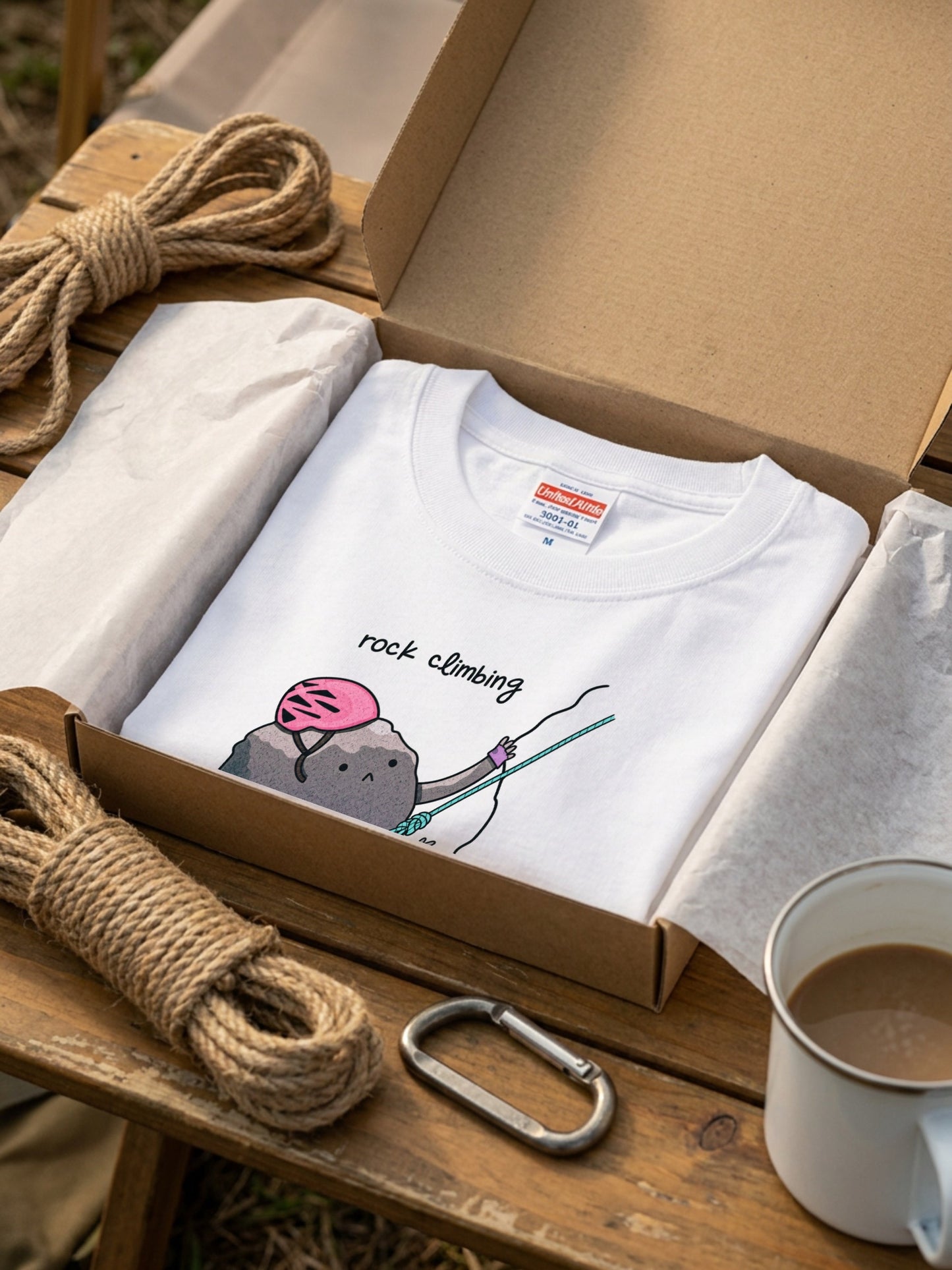 ロッククライミング＆ハイキングTシャツ