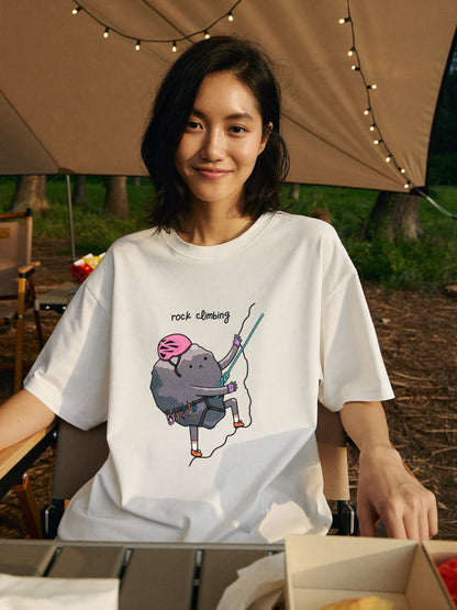 ロッククライミング＆ハイキングTシャツ