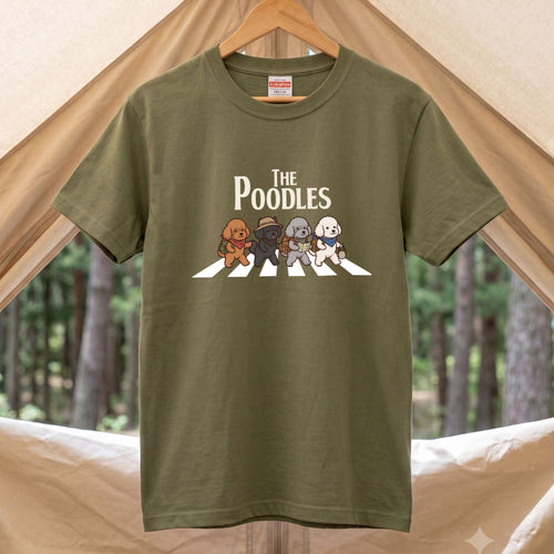 Poodles Crossing The Road Funny Zebra Crossing T-Shirt