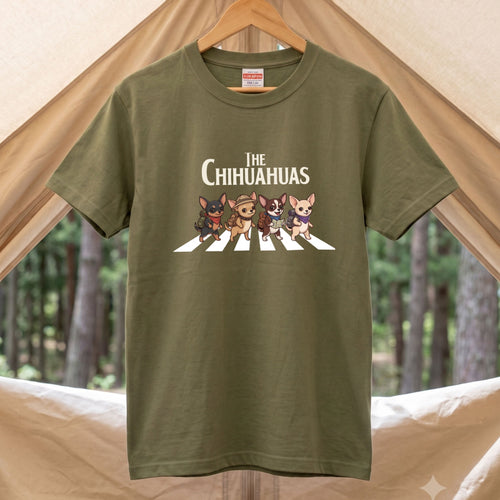 Chihuahuas Crossing The Road Funny Zebra Crossing T-Shirt