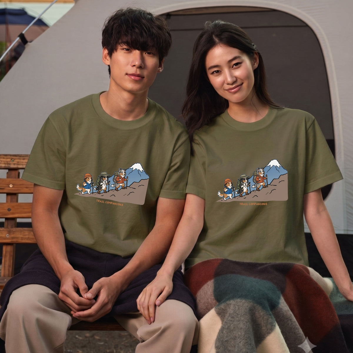 TRAIL COMPANIONS 登山犬Tシャツ