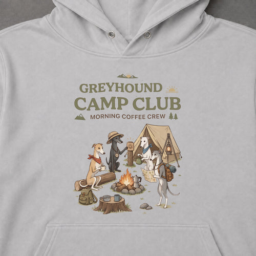 Greyhound Camp Club Campfire Coffee Hoodie