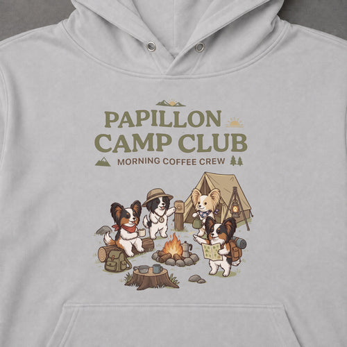 Papillon Camp Club Campfire Coffee Hoodie