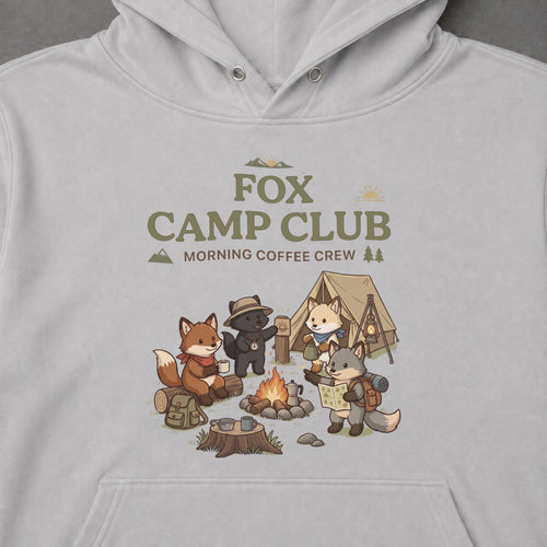 Fox Camp Club Campfire Coffee Hoodie
