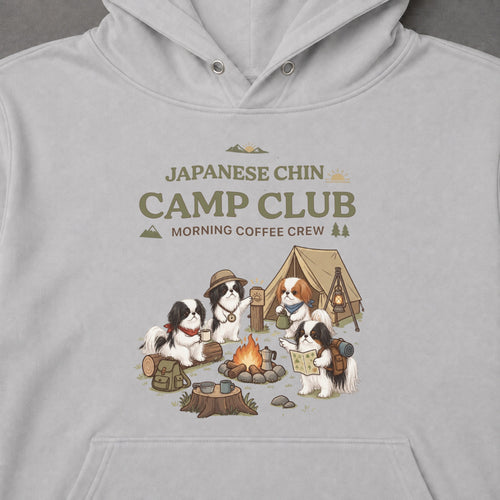 Japanese Chin Camp Club Campfire Coffee Hoodie