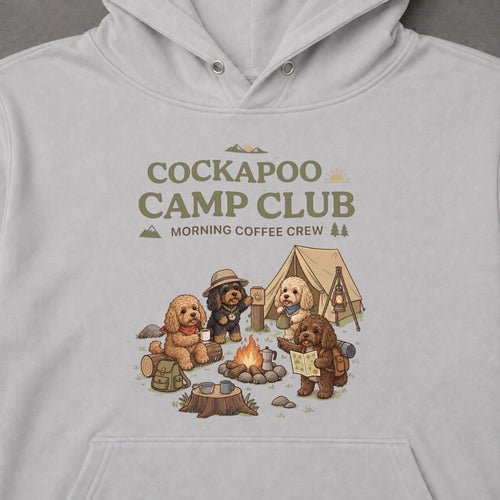 Cockapoo Camp Club Campfire Coffee Hoodie