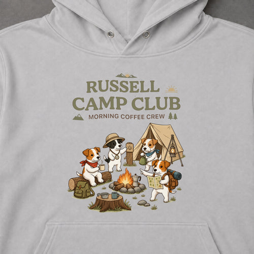 Jack Russell Terrier Camp Club Campfire Coffee Hoodie