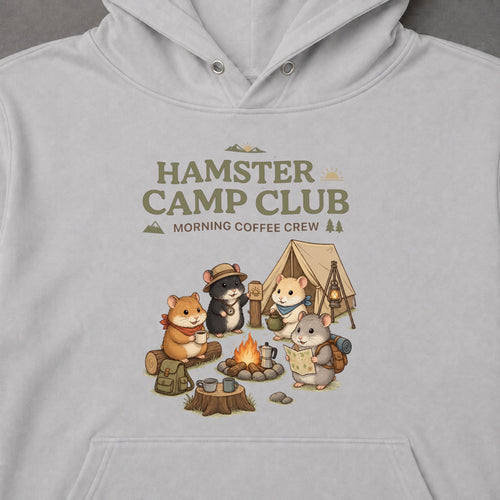 Hamster Camp Club Campfire Coffee Hoodie