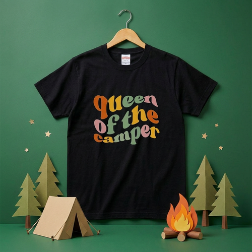 Queen Of The Camper Funny Camping T-Shirt