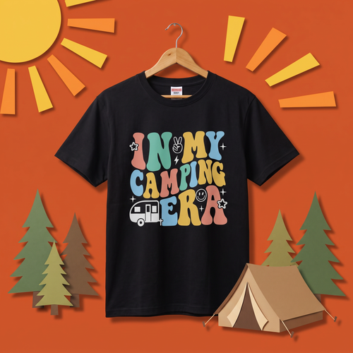 In My Camping Era Retro Groovy T-Shirt