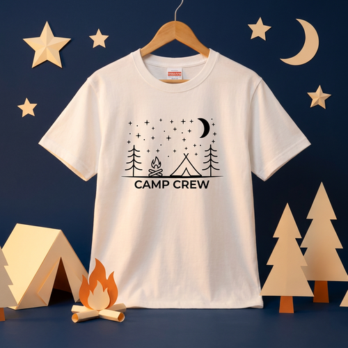 Camp Crew Starry Night Campfire T-Shirt