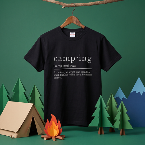 Camping Dictionary Definition Funny Camping T-Shirt