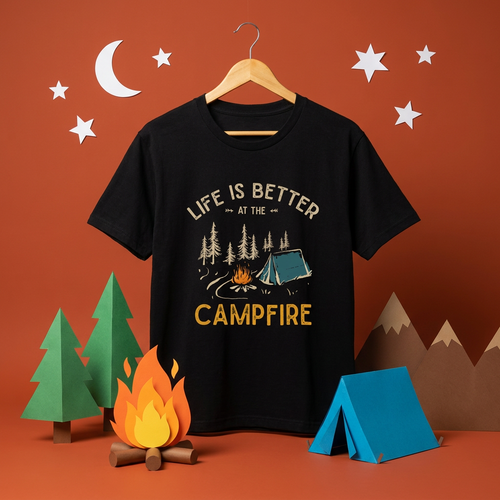 Life Is Better At The Campfire Vintage T-Shirt