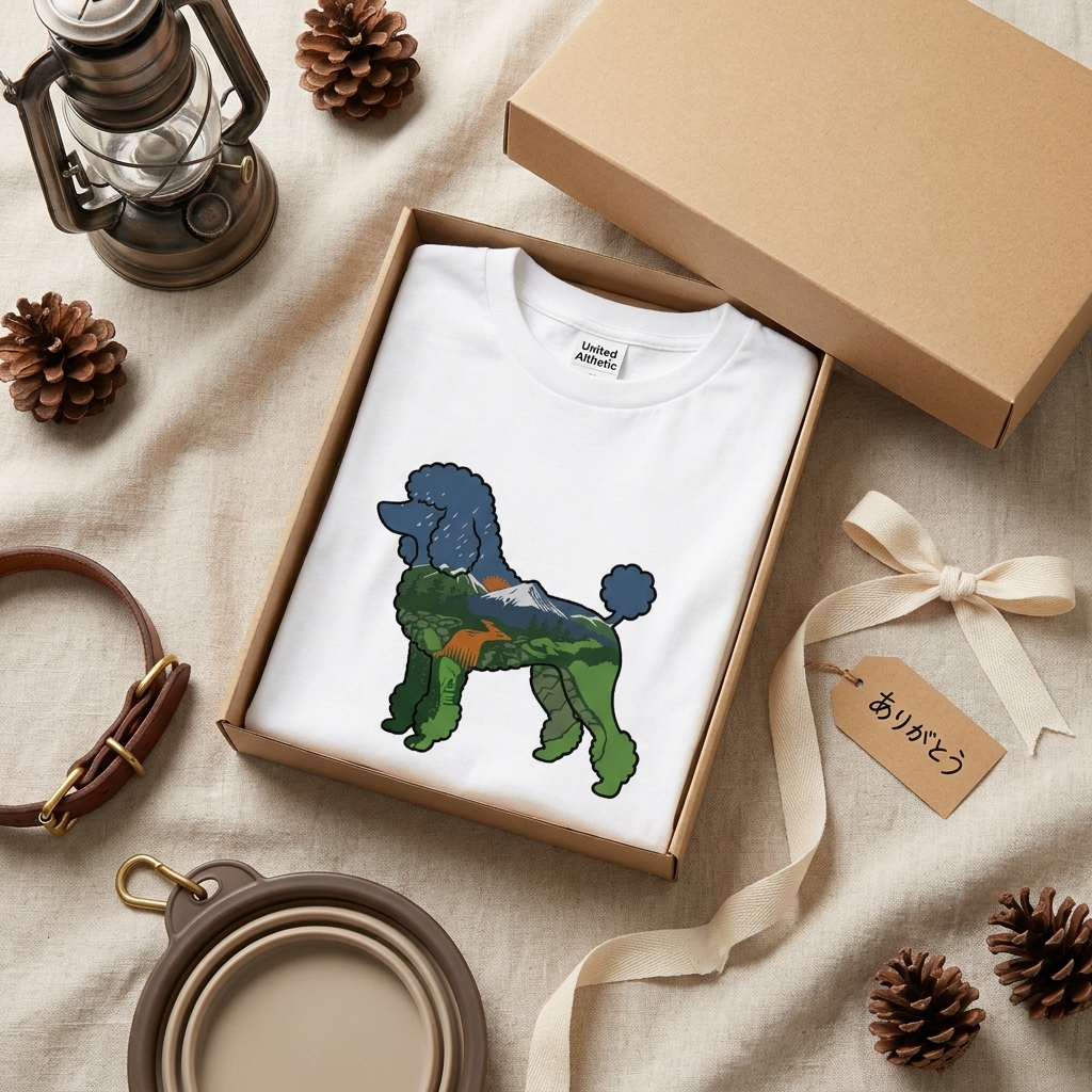 【Poodle Dog】自然風景ダブルエスポージャーTシャツ | CAMPMODE