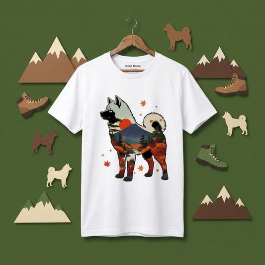 Akita Inu Outdoor Adventure Nature T-Shirt
