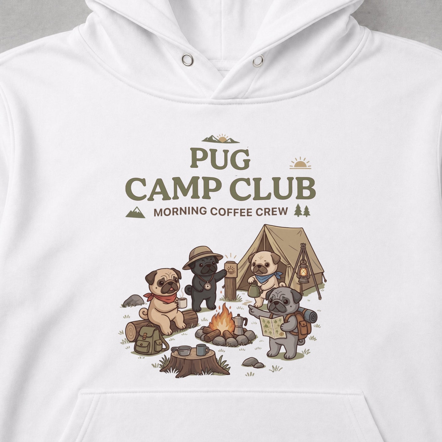 PUG CAMP CLUB パグ キャンプパーカー