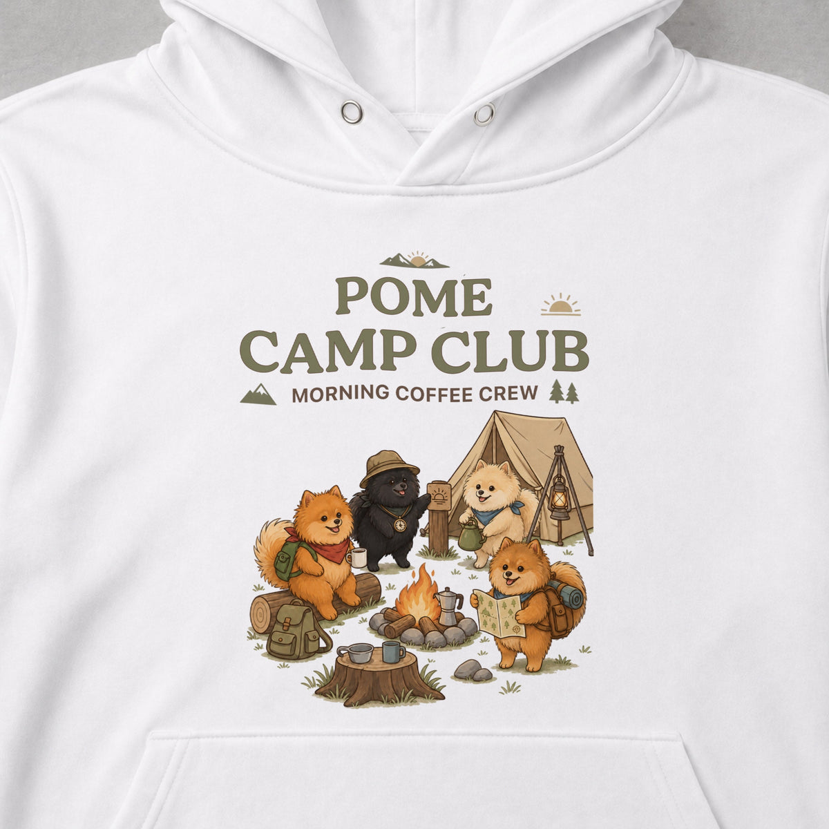 POME CAMP CLUB ポメラニアン キャンプパーカー