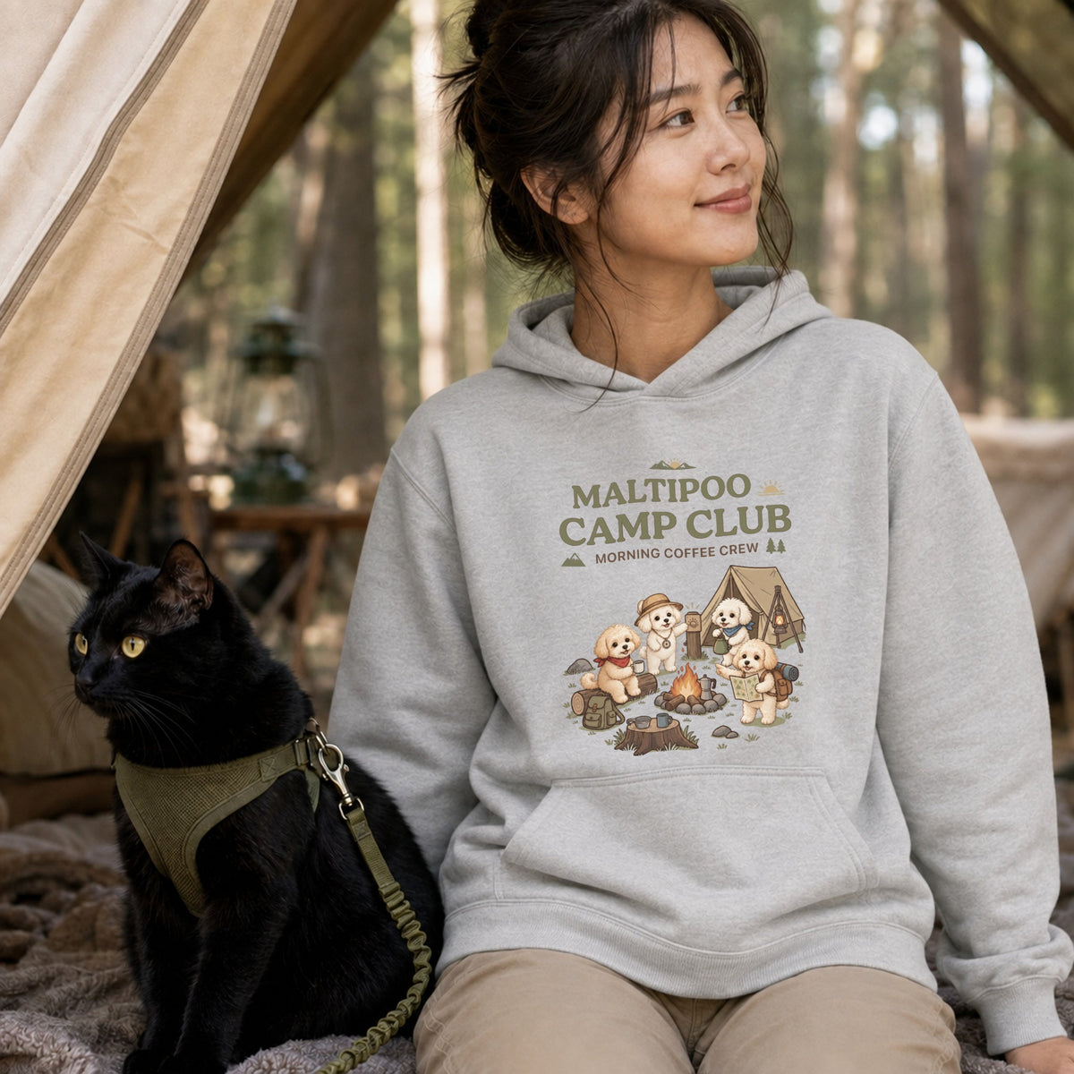 MALTIPOO CAMP CLUB マルプー キャンプパーカー