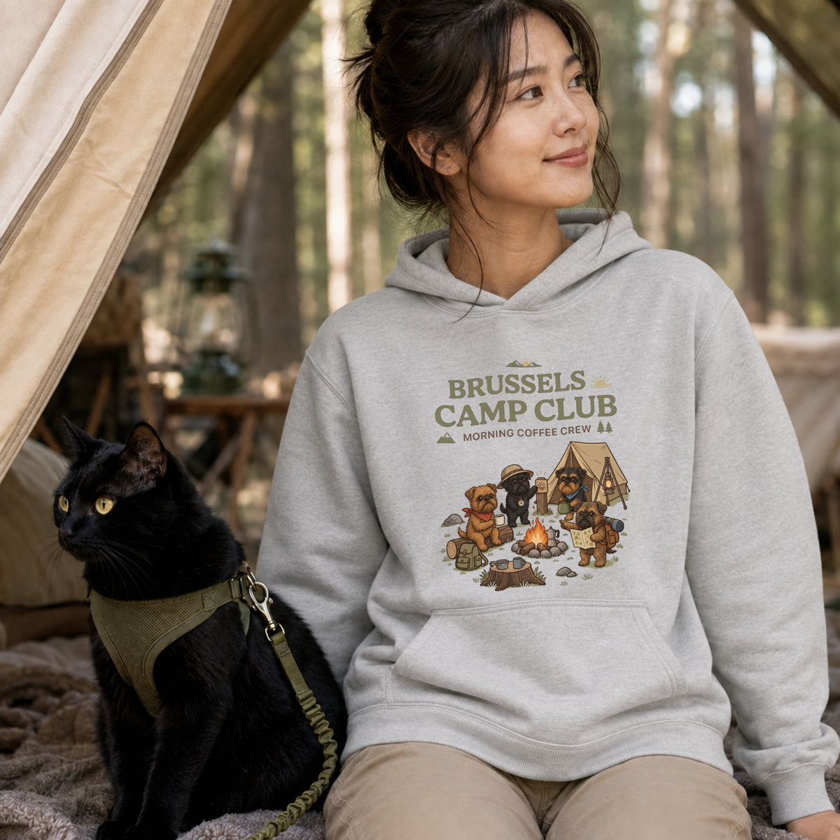 BRUSSELS CAMP CLUB ブリュッセル・グリフォン キャンプパーカー